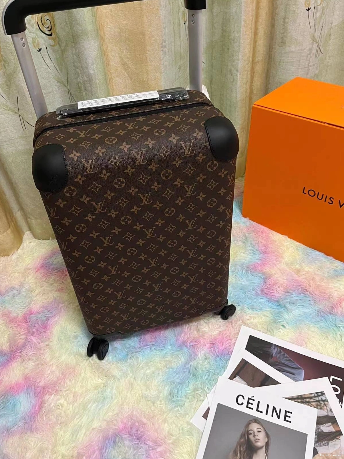 HORIZON CANVAS 37L CABIN BLACK MACASSAR 55 SUITCASE 0803